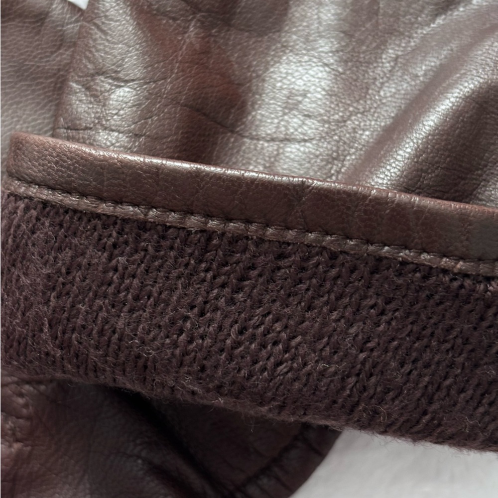 FOWNES Vintage Thinsulate Brown Leather Gloves--6.5 - Picture 8 of 10